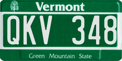 VT license plate QKV348