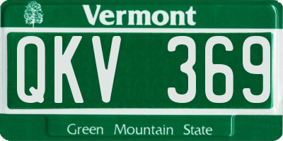 VT license plate QKV369
