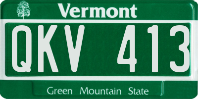 VT license plate QKV413