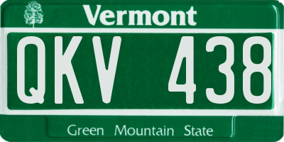 VT license plate QKV438