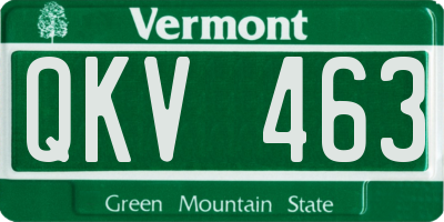 VT license plate QKV463