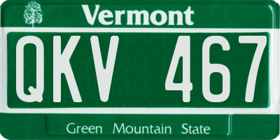 VT license plate QKV467