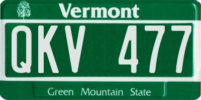 VT license plate QKV477