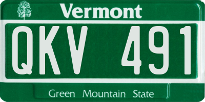VT license plate QKV491