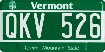VT license plate QKV526