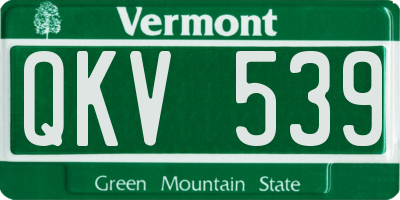 VT license plate QKV539