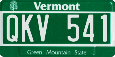 VT license plate QKV541