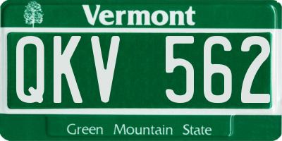 VT license plate QKV562