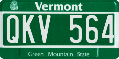 VT license plate QKV564