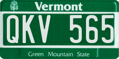 VT license plate QKV565