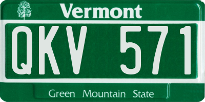 VT license plate QKV571