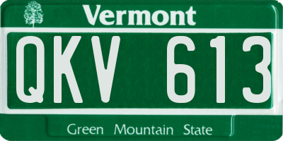 VT license plate QKV613