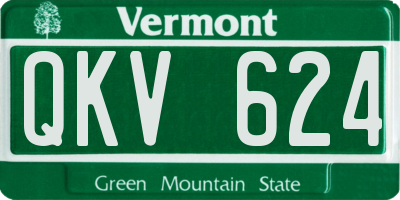 VT license plate QKV624