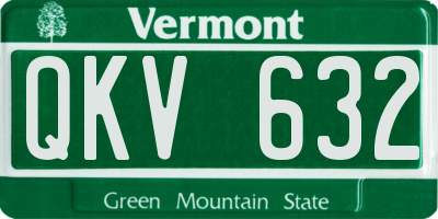 VT license plate QKV632