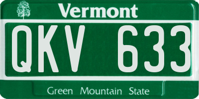 VT license plate QKV633