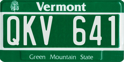 VT license plate QKV641