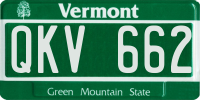 VT license plate QKV662