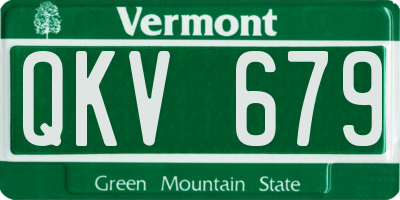VT license plate QKV679