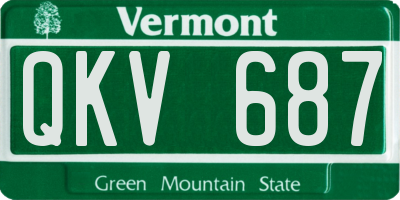 VT license plate QKV687
