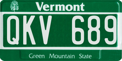 VT license plate QKV689