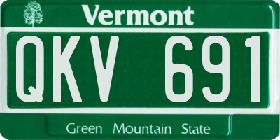 VT license plate QKV691