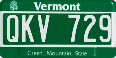VT license plate QKV729