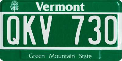 VT license plate QKV730