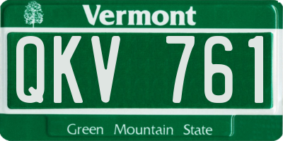 VT license plate QKV761