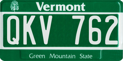 VT license plate QKV762