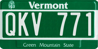 VT license plate QKV771