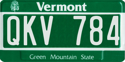 VT license plate QKV784