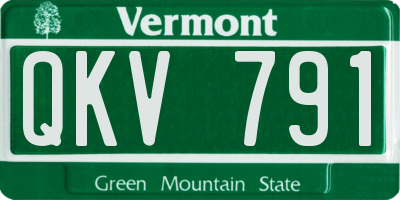 VT license plate QKV791