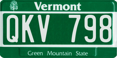 VT license plate QKV798