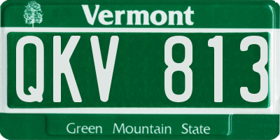 VT license plate QKV813