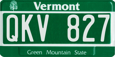 VT license plate QKV827