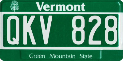 VT license plate QKV828