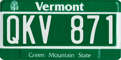 VT license plate QKV871