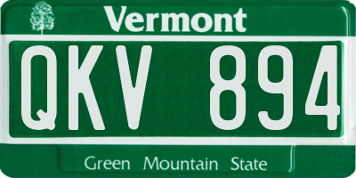 VT license plate QKV894