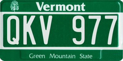 VT license plate QKV977