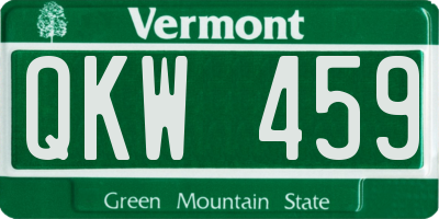 VT license plate QKW459