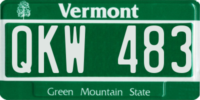 VT license plate QKW483