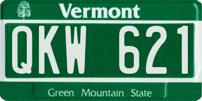 VT license plate QKW621