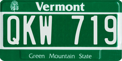 VT license plate QKW719