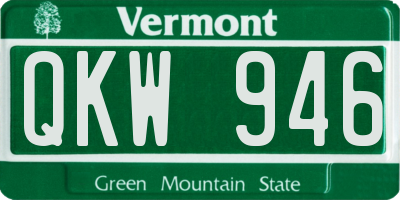 VT license plate QKW946