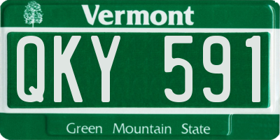 VT license plate QKY591