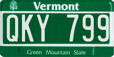 VT license plate QKY799