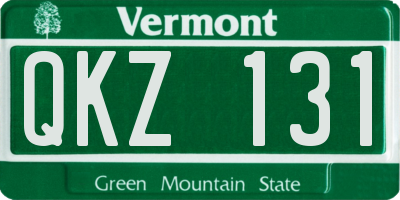 VT license plate QKZ131
