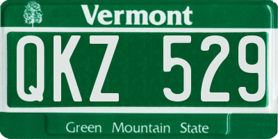 VT license plate QKZ529