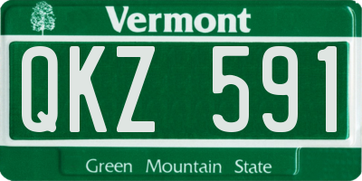 VT license plate QKZ591
