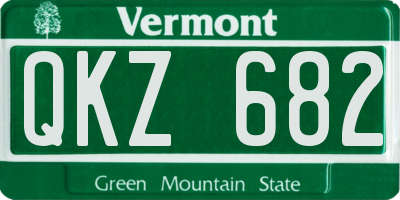 VT license plate QKZ682